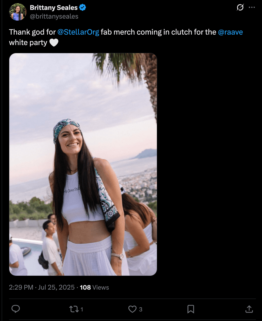 Brittany Seales on X · Jul 2025